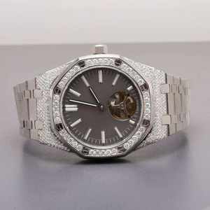 เพิ่มแฟชั่นครึ่งเย็นสไตล์ฮิปฮอปหรูหราเพชรประดับเพชรสไตล์ควอตซ์เคลื่อนไหววันที่ฟังก์ชั่นสำหรับผู้ชายและผู้หญิง - Product Image 2