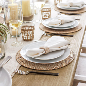 Platos de Presentación Clásicos de Ratán Natural Ecológico Pintados a Mano de Alta Calidad 2024, Vajilla para Presentaciones de Plantas Más Vendida - Product Image 4