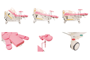 Lit d'accouchement électrique multifonctionnel pour soins obstétricaux, lit d'hôpital, table d'accouchement et d'opération - Product Image 3