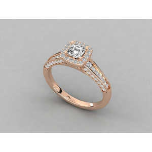 Bague solitaire en or 18 carats pour femmes avec diamant de laboratoire - Product Image 4