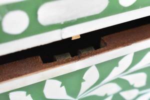 Boîte de rangement indienne de luxe faite à la main en incrustation d'os pour bijoux pour l'emballage cadeau du Ramadan Eid - Product Image 6