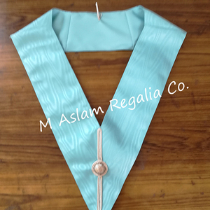 Col de déshabillage des grands officiers | L'artisanat provincial se déshabille col uni | Collier bleu ruban filigrane - Product Image 5