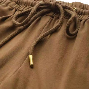 Survêtements surdimensionnés personnalisés pour femmes ensemble deux pièces nouveau Streetwear décontracté couleur unie femmes 100% coton survêtement - Product Image 2