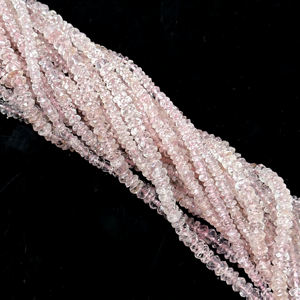 Cuentas Redondas Facetadas de Cuarzo Rosa Natural para la Fabricación de Joyas, Cuentas Sueltas de Piedras Preciosas de Cuarzo Rosa de Fabricante Indio - Product Image 4