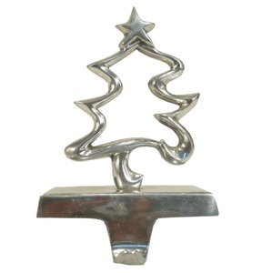 Christmas Decor Reindeer Silver Polish Metal <b>Stocking</b> <b>Holder</b> For Christmas Home Party Decorative - Product Image 5