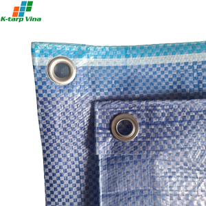 Blue White Blue Stripe BWB Stripe <b>Tarp</b> PE Tarpaulin High Quality ODM/OEM Best K-<b>Tarp</b> Vina Vietnam Offering Cutting Service - Product Image 2