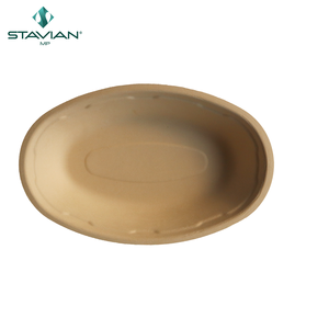 Tazones desechables ovalados de 29oz, bagazo biodegradable libre de PFAS, fibras vegetales para sopa - Product Image 5