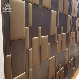 MUMU-revestimiento de madera moderno para salón, Panel de pared acústico de fieltro dividido, MDF