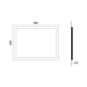 Specchio da Bagno LED Reversibile 90X60 Koricini Design Italiano con Accensione Touch, Arredamento Italiano Premium per il Tuo Bagno - Product Image 6
