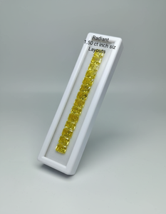 Diamante Sintético Cultivado en Laboratorio, Color Amarillo Brillante Radiante, Claridad VVS-VS, Relleno, para Anillo de Compromiso, Joyería - Product Image 4