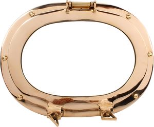 Somptueux luxe en laiton hublot miroir bateau roue exportateur véritable décor à la maison Antique laiton métal rond hublot fournitures marines - Product Image 5
