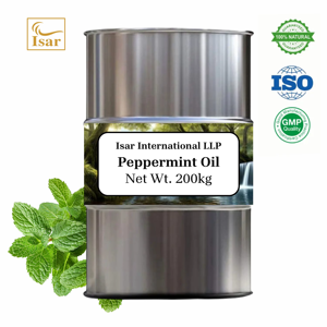 Huile essentielle de menthe poivrée de haute qualité, Mentha Arvensis, odeur fraîche, 100% pure et naturelle, certifiée ISO, marque Isar, Inde - Product Image 6