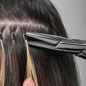 คีมหนีบผมสแตนเลสคุณภาพสูงชุบเงินมีด้ามจับยางสีดำเครื่องมือสำหรับกำจัดและแต่งหน้า - Product Image 3