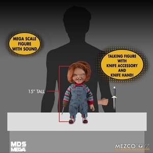 Poupée Chucky de Child's Play 2, figurine en plastique parlante de 15 pouces, taille Mega, pour garçons - Product Image 2