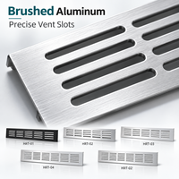 Grille de ventilation en aluminium encastrée pour armoires de cuisine sur mesure, quincaillerie de meubles