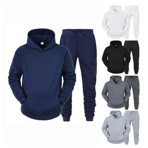 Survêtements de jogging en coton épais personnalisés unisexe Ensemble de jogging et sweat à capuche imprimé avec logo pour hommes - Product Image 6