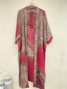 Kimono Vintage de seda crepé, bata suave y cómoda, ropa de descanso ligera de lujo, bata Bohemia, sin secado rápido, verano, otoño y primavera - Product Image 3