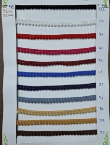 Garnitures en dentelle pompon fin coloré pour vêtements de festival tapisserie d'ameublement et Costumes décoration pompon garniture pompon dentelle pour robe - Product Image 2