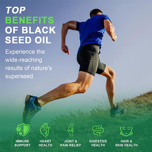 Huile de baies de sureau et de graines noires de qualité supérieure pour favoriser la digestion, capsules végétaliennes, quercétine, articulations et mobilité, algues marines, huile de graines noires en gélules molles - Product Image 4