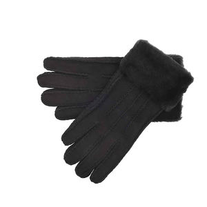 Guantes de conducción de grano de cabra suaves y cómodos de alta calidad con guantes de seguridad industrial de cuero trasero dividido para mano - Product Image 1