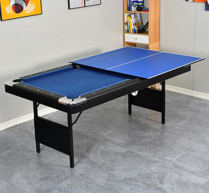 Table de <span class=keywords><strong>billard</strong></span> <span class=keywords><strong>pliable</strong></span> 3 en 1 de 6 pieds de style américain, avec pieds pliables, en stock d'usine, à vendre - Product Image 4