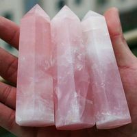 Torre de Cristal de Cuarzo Rosa Natural, Obeliscos, Puntas, Piedra de Feng Shui, Terapia, Figura Hecha a Mano, Reiki, Regalo Empresarial, Superventas