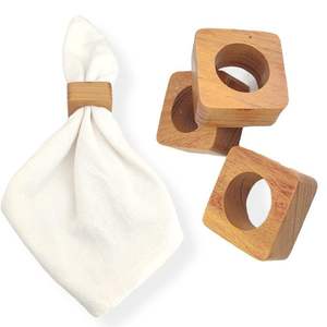 Good Price New Product Restaurant Napkin Ring Holder Decorative Designer Napkin Holders Luxurious Design Custom Square - Product Image 5