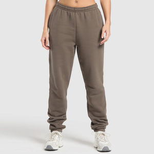 Pantalon de survêtement d'hiver en polaire pour femmes 100% coton à séchage rapide poches élastiques à la taille haute qualité tricoté décontracté confortable OEM - Product Image 5
