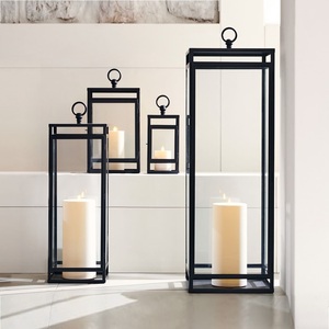 Farol de alambre de Metal de Color dorado, candelabro hecho a mano de alta calidad, decoración de Ramadán, farol de diseño, venta al por mayor - Product Image 4