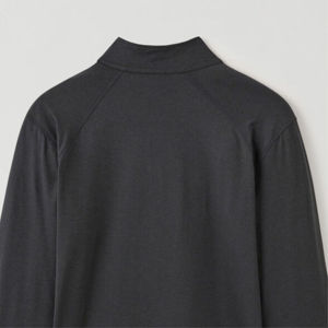 Camisa Casual de Hombre de Punto con Cremallera y Cuello Alto, de Manga Larga, Ajuste Holgado, de Secado Rápido, con Patrón de Letras, para Otoño-Invierno, Venta al por Mayor - Product Image 4