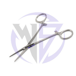 Forceps Crile 14 cm en acier inoxydable chirurgical, instrument médical vétérinaire manuel - Product Image 4