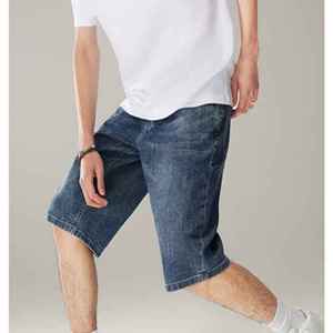 กางเกงขาสั้นผ้ายีนส์ระบายอากาศได้ดีสำหรับเด็กผู้ชายกางเกงยีนส์ขาสั้นสำหรับผู้ชาย - Product Image 4