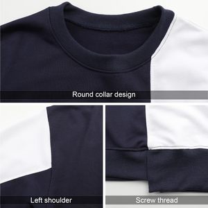 Nueva llegada sólido buen precio cómodo hombres sudadera alta calidad liso personalizado cuello redondo hombres básicos algodón mezclado sudadera - Product Image 6