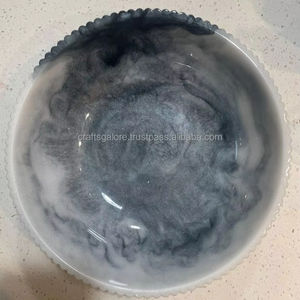 Venta al por mayor japonesa azul turquesa resina y madera Madera y cuenco de resina en línea al mejor precio tamaño de producto personalizado hecho en La India - Product Image 2