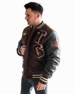 Men's Winter Baseball <b>Jacket</b> Custom Wool Varsity Style with OEM Chenille Embroidery <b>Pilots</b> Team Letterman <b>Jacket</b> - Product Image 6