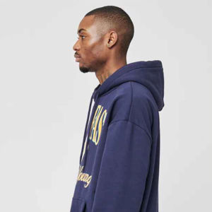 Sudadera gruesa pesada en blanco con hombros caídos para hombre 500 460 400 Gsm logotipo personalizado French Terry Heavyweight Sudadera con capucha de gran tamaño - Product Image 4