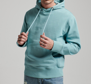 เสื้อฮู้ดแบบสวม Unisex เนื้อผ้านุ่มสบาย สีพื้นเรียบง่าย พร้อมฮู้ดและเชือกผูก แขนยาว บริการ OEM - Product Image 1