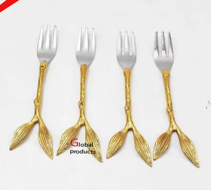 Nouvelle arrivée gens en acier inoxydable avec poignée de conception de feuille d'or pour le restaurant et le bar de l'hôtel - Product Image 1