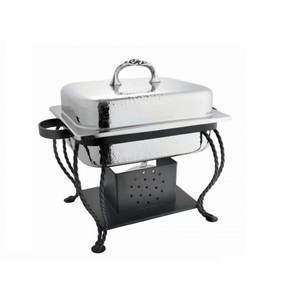 <b>Hot</b> Sale <b>Food</b> Container Brass Metal Chafing Dish Wedding Dinner Party Tableware Decorative Catering Serving Metal Chafing Dish - Product Image 6