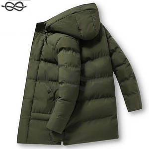Abrigos de invierno para hombre, chaqueta acolchada con capucha de largo medio, ropa acolchada gruesa, chaqueta de esquí a prueba de viento, prendas de vestir informales, chaquetas - Product Image 2
