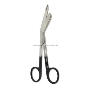 Tijeras para Vendajes Lister Premium de 5.5 Pulgadas, Acero Inoxidable, Mango Negro, Manuales, Certificación CE ISO, Estilo Alemán, Grado Médico Quirúrgico - Product Image 6