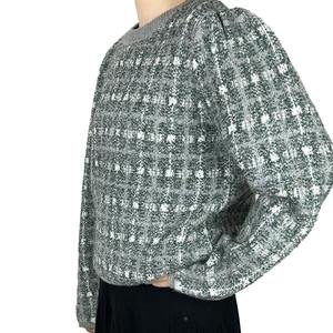 เสื้อสเวตเตอร์สวมหัวแขนยาวสำหรับผู้หญิงเสื้อสเวตเตอร์แฟชั่นใหม่ล่าสุดบางระบายอากาศวัสดุด้านหน้าโลโก้ขนาดใหญ่พร้อมบริการ OEM ODM - Product Image 2