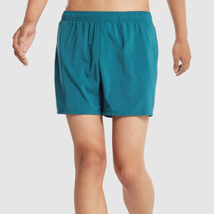Short de sport élégant en polyester 100% pour homme High Street à séchage rapide maille respirante mi anti-rides motif de logo solide personnalisé - Product Image 1