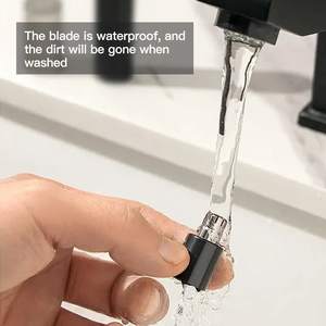 Tête de rechange pour tondeuse à nez en métal et plastique, alimentée par USB et piles, pour rasoirs, usage domestique, camping-car, voiture, garage - Product Image 1