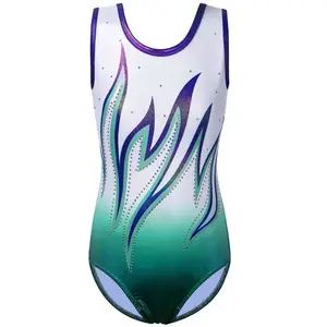 Factory Cheap Price Women Dance Leotards Sublimation Shiny Gym Leotards Girls Dance Competition Wear