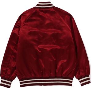 แจ็กเก็ตเบสบอลผ้าซาตินโพลีเอสเตอร์100% เสื้อแจ็กเก็ตกลางแจ้งระบายอากาศใส่โลโก้ได้ตามต้องการ - Product Image 2