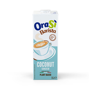 OraSi Barista Bevanda Concentrata Vegetale al Cocco per Distributori 1 Litro 12 Unità Durata 420 Giorni per Confezionamento - Product Image 1