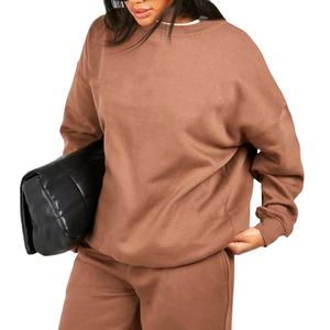 Nouveau sweat femme avec plaine à la mode à manches longues personnalisé couleur unie polaire Fitness femmes élégantes sweats respirants - Product Image 4