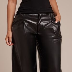 Leggings Casuales de Mujer, Cuero Genuino, Transpirables, Ecológicos, Satinados, Corte Regular, Cintura Elástica, Estilo Urbano de Alta Calidad - Product Image 5