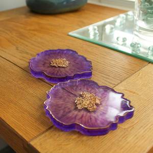 High Quality Natural Resin <b>Drink</b> <b>Coaster</b> Modern Art & American Style Customizable Design Durable Water Absorbent Wedding Favor - Product Image 1